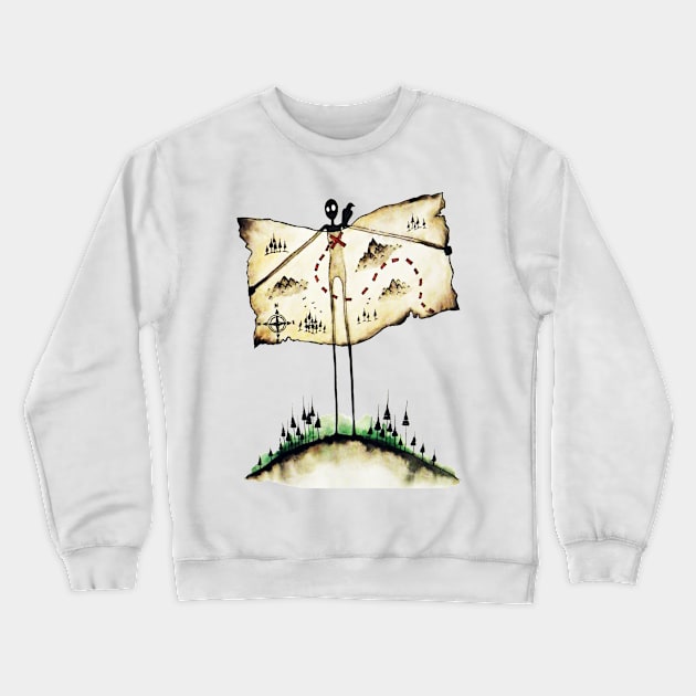 A map to myself Crewneck Sweatshirt by EYCIIR